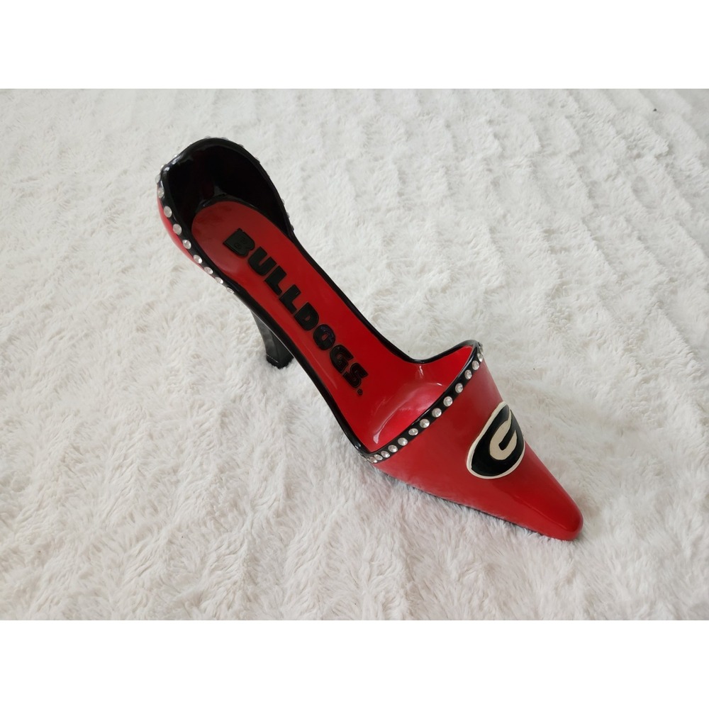 Georgia Bulldogs High Heel Wine Bottle Holder Preowned‎